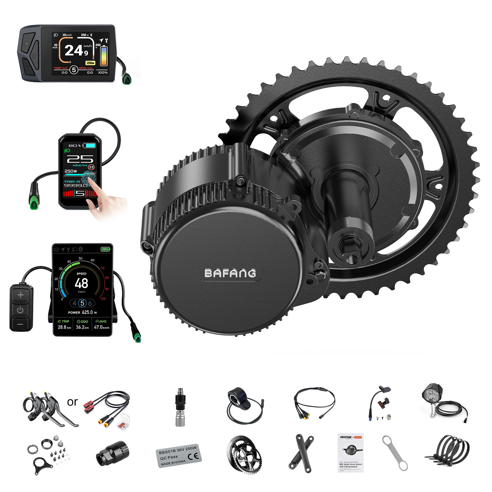 Mid Drive Motor Kit 52V 1000W - [الشحن المحلي في الولايات المتحدة] محرك