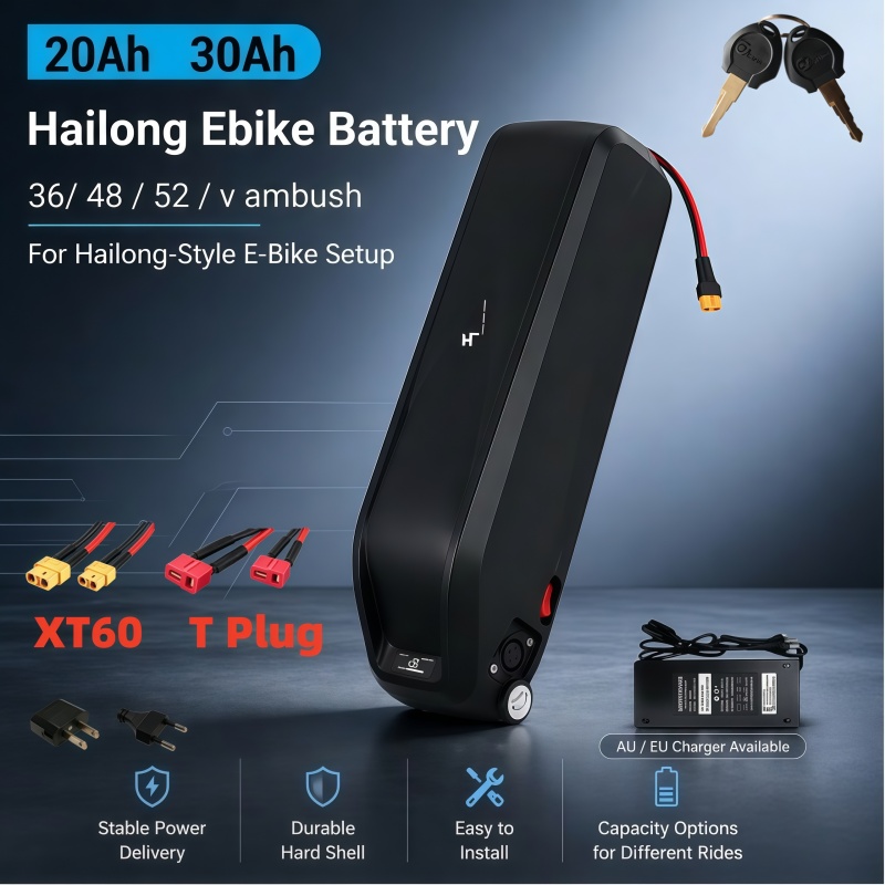 Ebike Battery 48V 20Ah Hailong - بطارية هايلونج متعددة الاستخدامات، متعددة الجهد