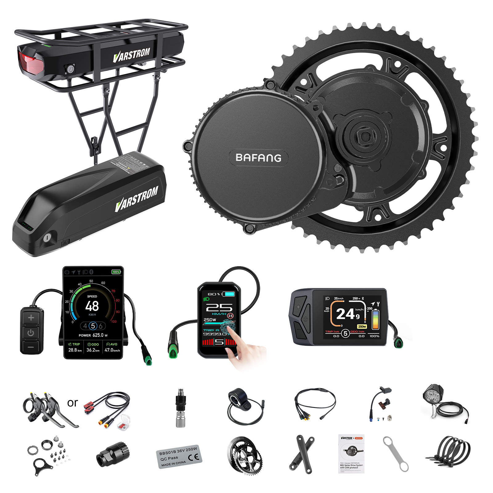 Bafang Bbs02B 48V 750W Mid Drive Kit - [الشحن إلى الولايات المتحدة] طقم محرك
