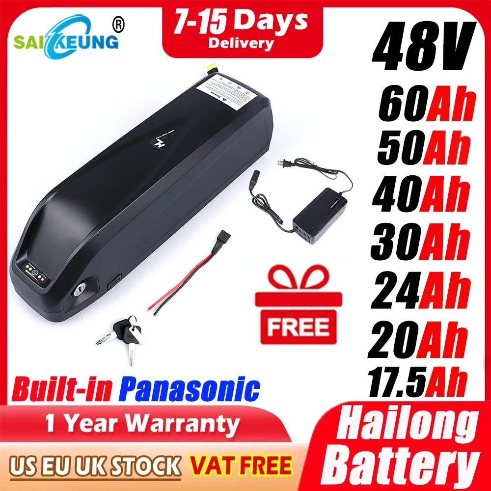 Ebike Battery 48V 20Ah Hailong - الأصلي 48V 52V 20AH 60V Ebike