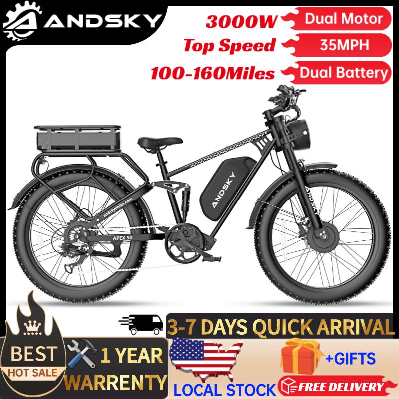 Mid Drive Motor Kit 52V 1000W - دراجة كهربائية ANDSKY Apex50 AWD بقوة