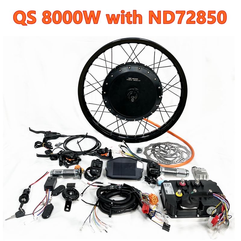 72V 5000W Hub Motor Kit - مجموعة عجلات بمحرك بدون فرشاة QS273