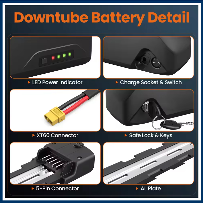دراجة كهربائية 36 فولت 48 فولت - مراجعة Electric Bicycle Battery 72V 30Ah وسعره