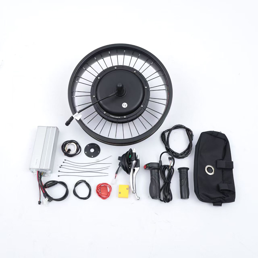 طقم تحويل دراجة كهربائية بمحرك - مراجعة Ebike Conversion Kit 72V 3000W وسعره