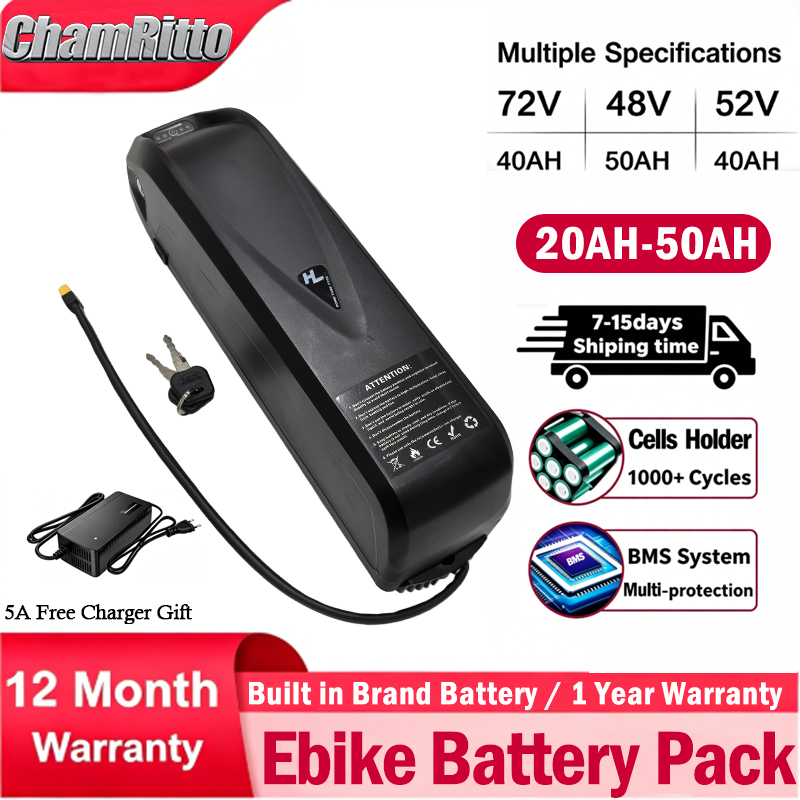بطارية دراجة كهربائية 72V60V 4 - مراجعة Ebike Battery 48V 20Ah Hailong وسعره