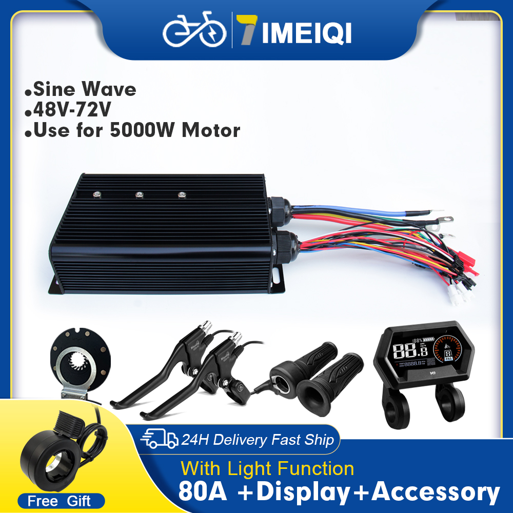 وحدة تحكم سينوسية للدراجات الك - مراجعة Sine Wave Controller 48V 72V 80A وسعره