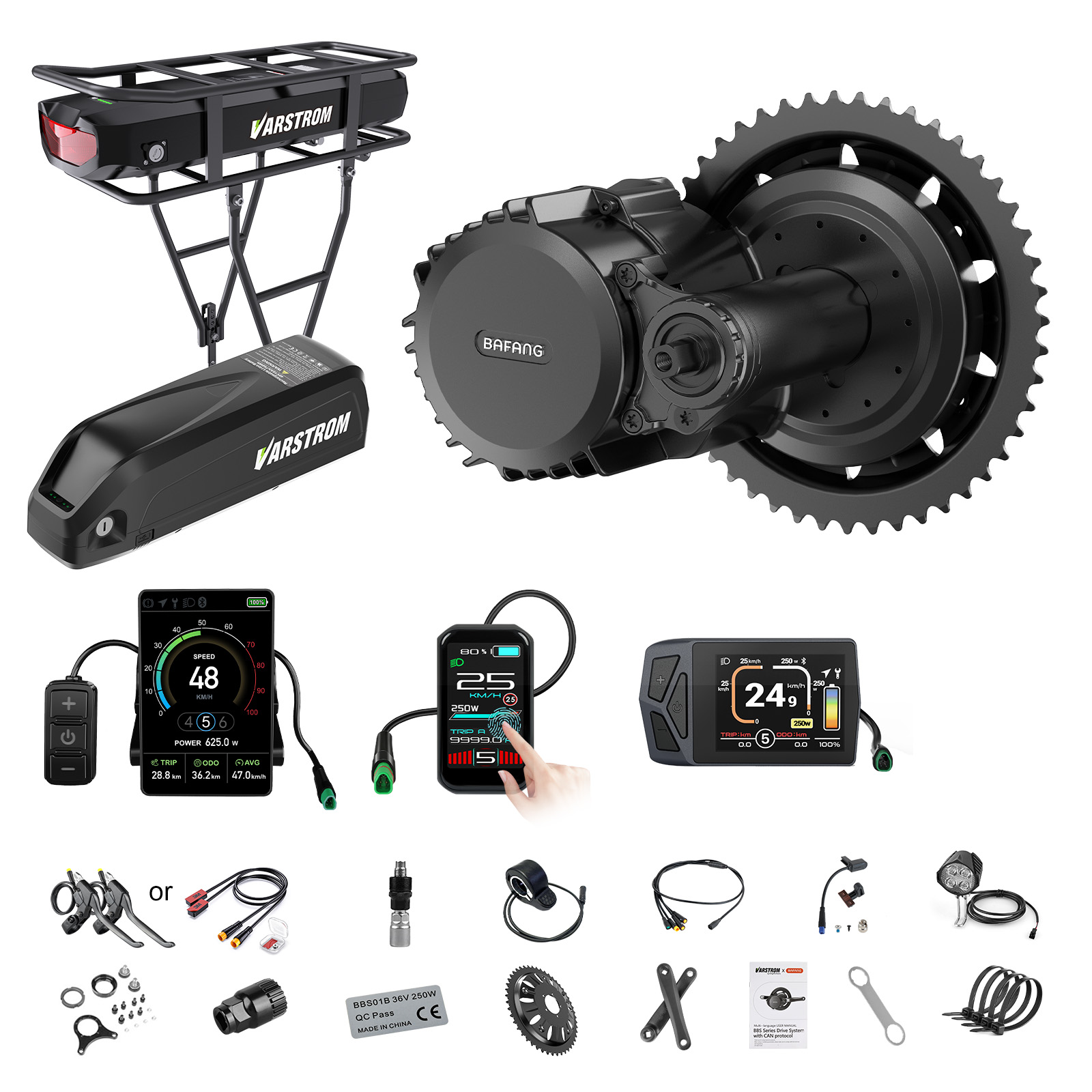[الشحن إلى الولايات المتحدة] ط - مراجعة Mid Drive Motor Kit 52V 1000W وسعره