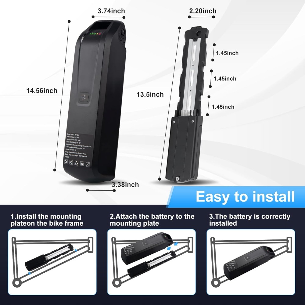 بطارية Hailong Ebike 36 فولت 4 - مراجعة Ebike Battery 48V 20Ah Hailong وسعره