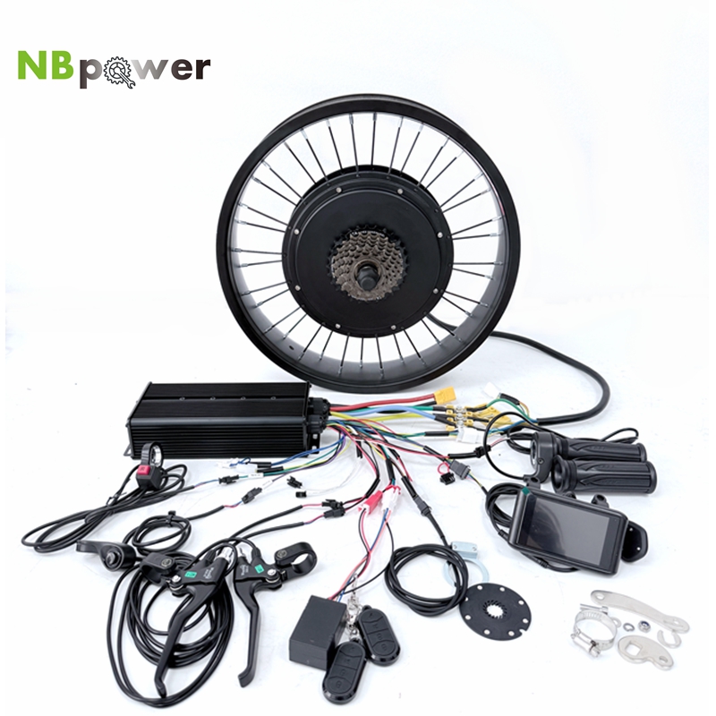 محرك NBpower 170/190 مم بقوة 4 - مراجعة 72V 5000W Hub Motor Kit وسعره